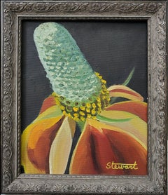 "Mexican Hat Flower" Realistic Painting of a Wildflower Botanical Plant Nature