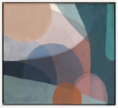 Revival 39 – Gerahmtes abstraktes Originalgemälde aus Acryl auf roher Leinwand