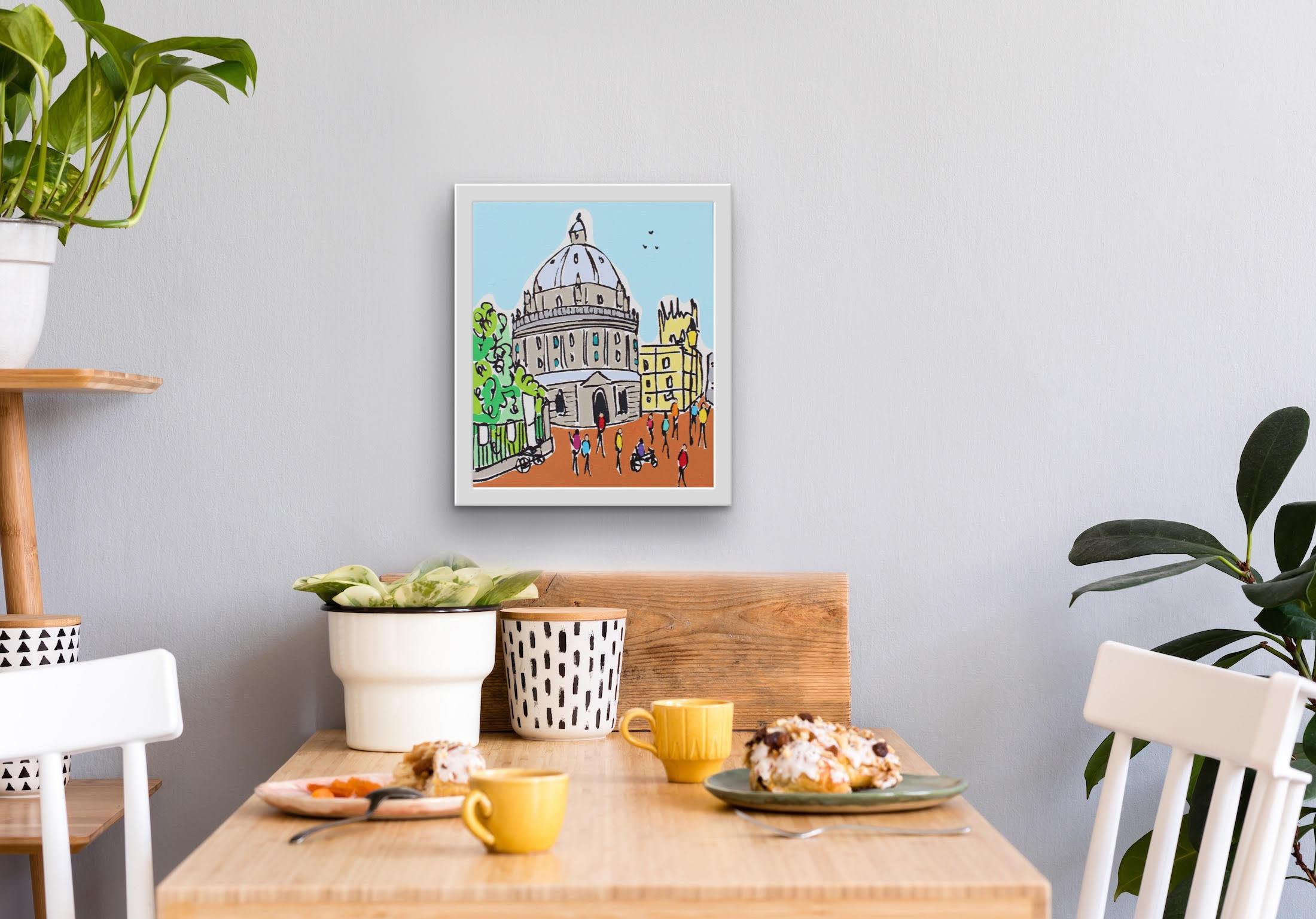 Mini University of Oxford by Rachel Tighe, Original art, Contemporary painting  - Painting by Rachel Tighe 
