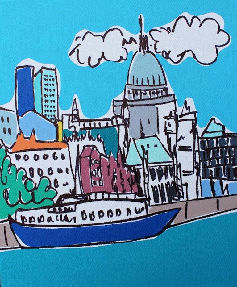 London Triptych by Rachel Tighe

Consists of
Mini London Morning Commute
Mini Ludgate Hill Morning
Mini Boat On The Thames

Each painting is individually H 30 cm x W 25 cm x D 4 cm

Minimum wall space required landscape H 30 cm x W 75 cm
Minimum