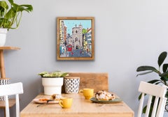Mini Oxford Centre by Rachel Tighe, Cityscape art, Landscape painting