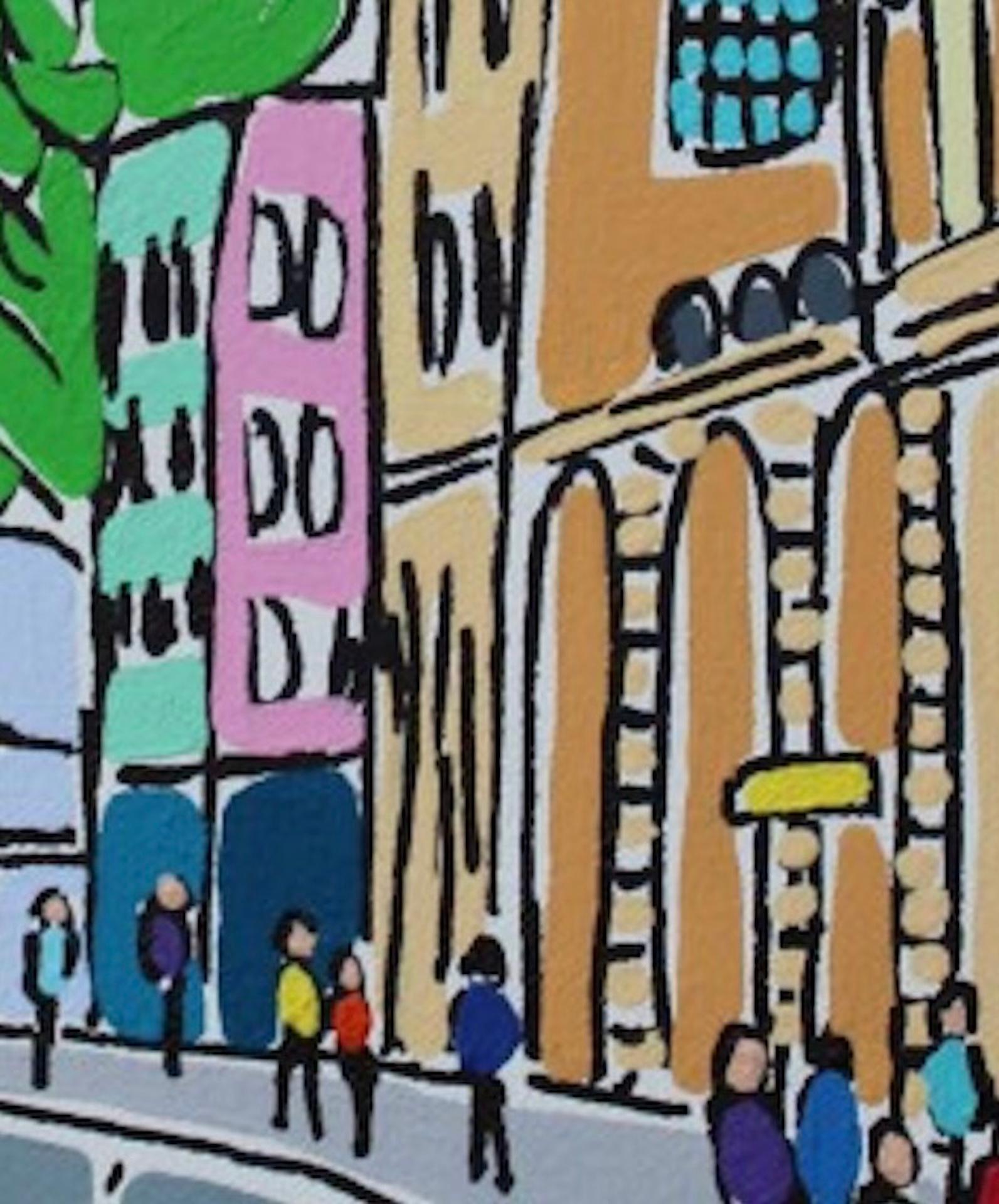 Mini-Mini- Oxford City, Rachel Tighe, Original-Stadtbildgemälde, Oxford-Kunstwerk im Angebot 2