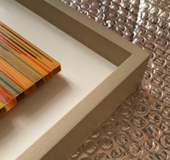 Peak - Contemporary Acrylic Artwork: Retro Style, Simple, Colourful and Linear