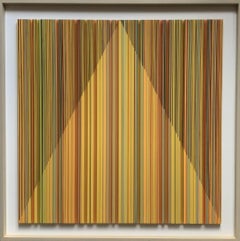 Peak - Opera d'arte contemporanea in acrilico: Stile retrò, semplice, colorato e lineare