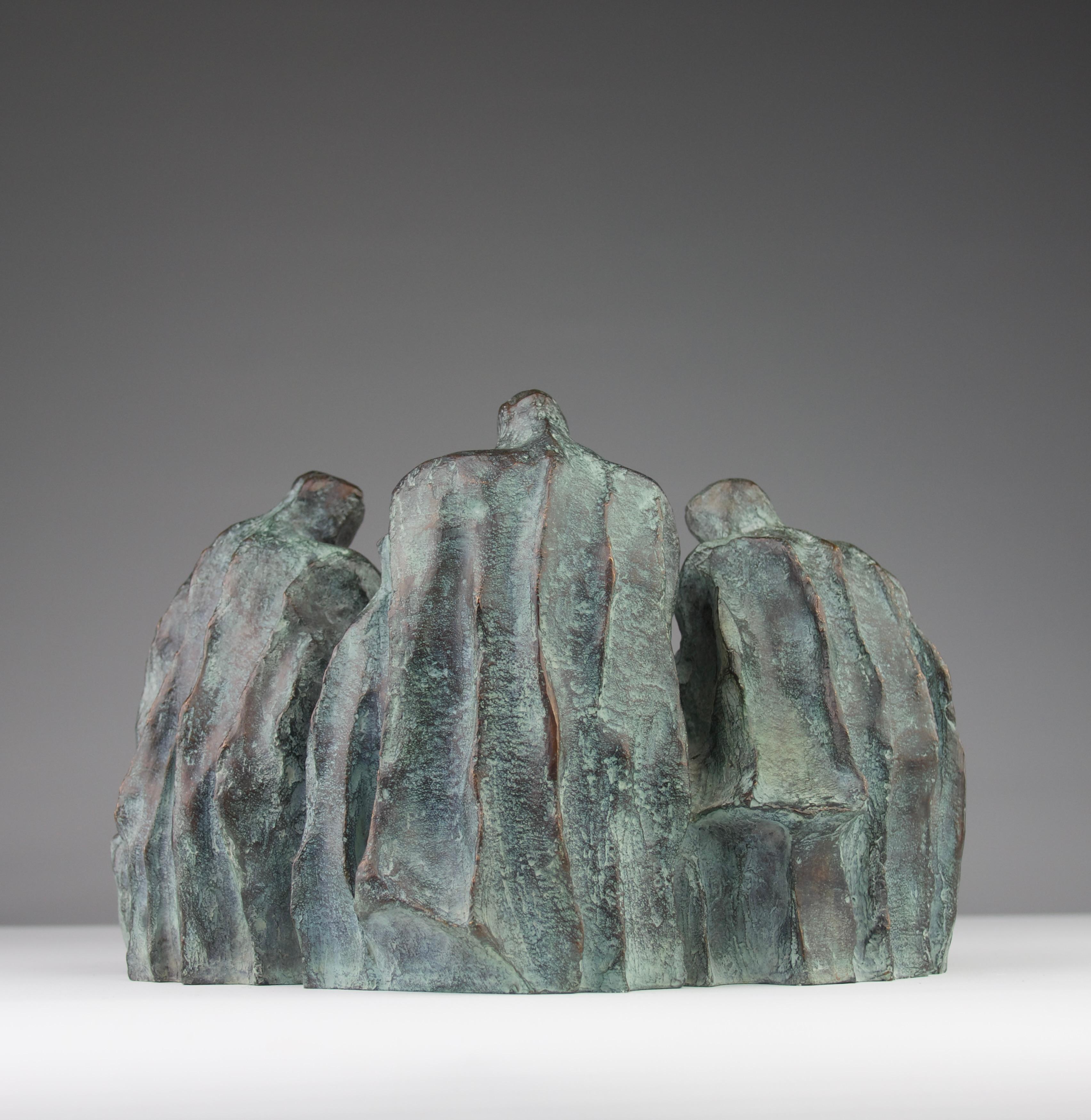 Bronzo Rachel x Chapon Foundry, Scultura dei tre lettori, bronzo Francia anni 2000 in vendita