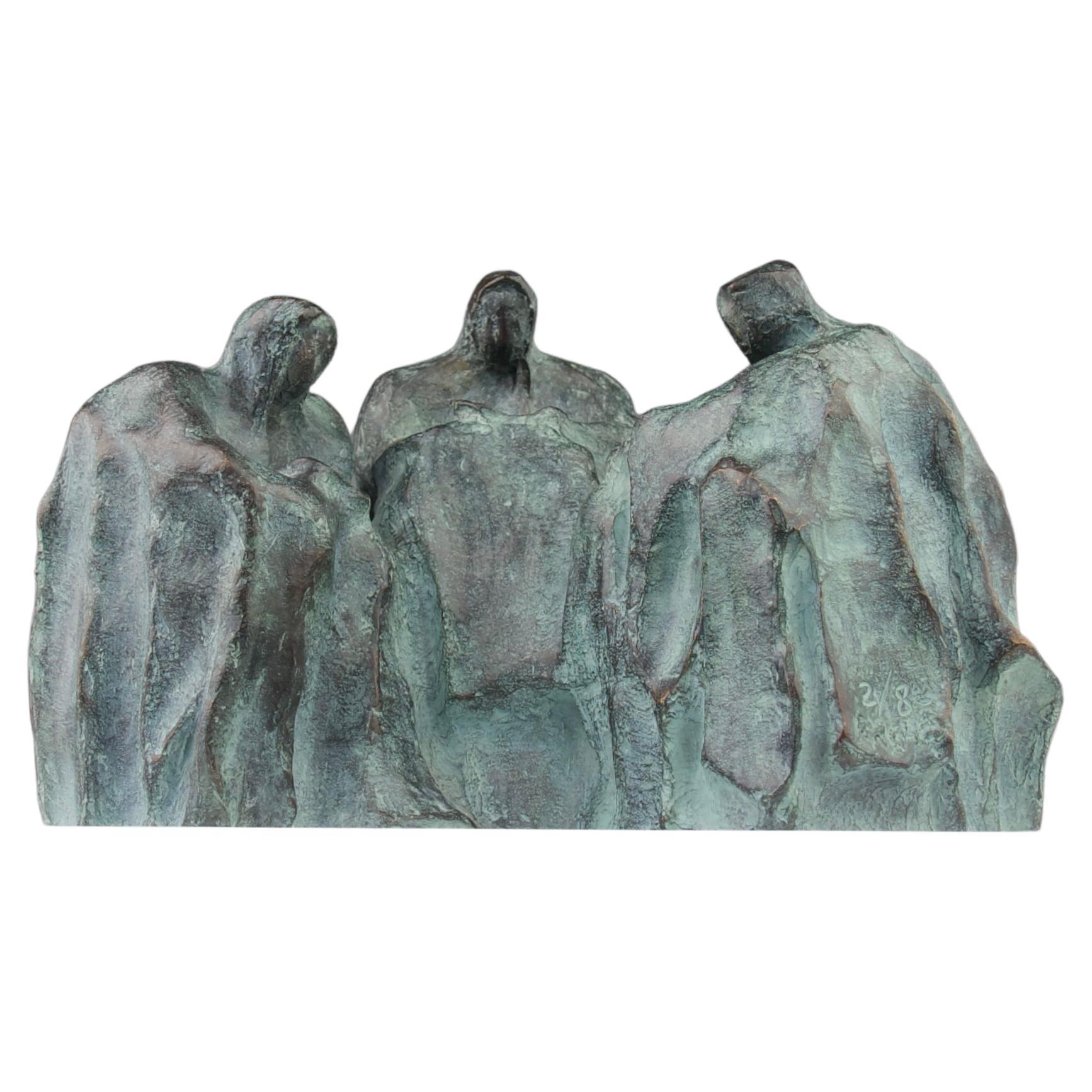 Rachel x Chapon Foundry, sculpture des trois lecteurs, bronze, France, années 2000