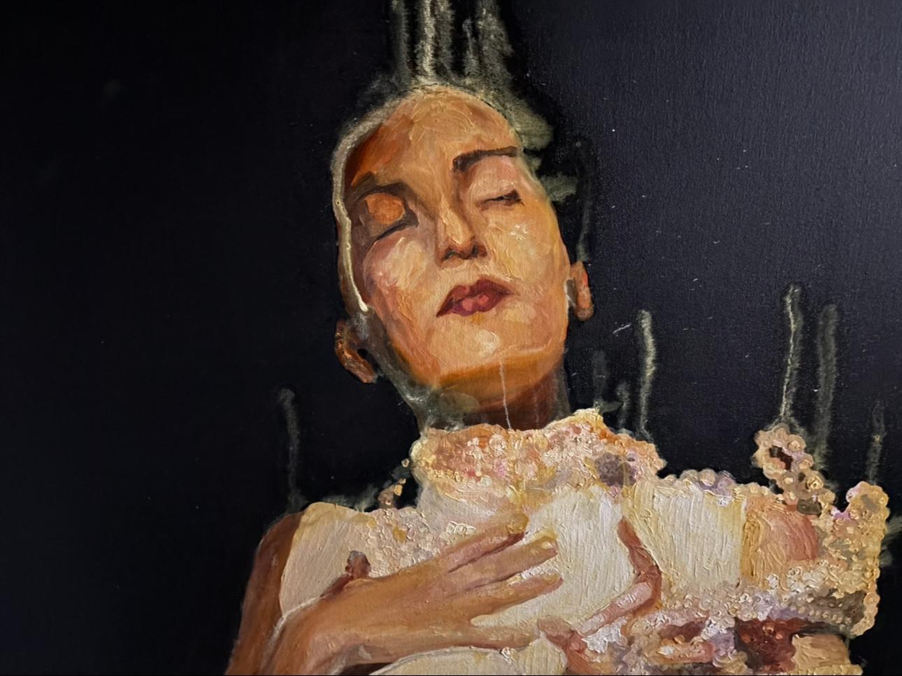 Zeitgenössische französische Kunst von Rachel Yedid - Reine de la Nuit im Angebot 1