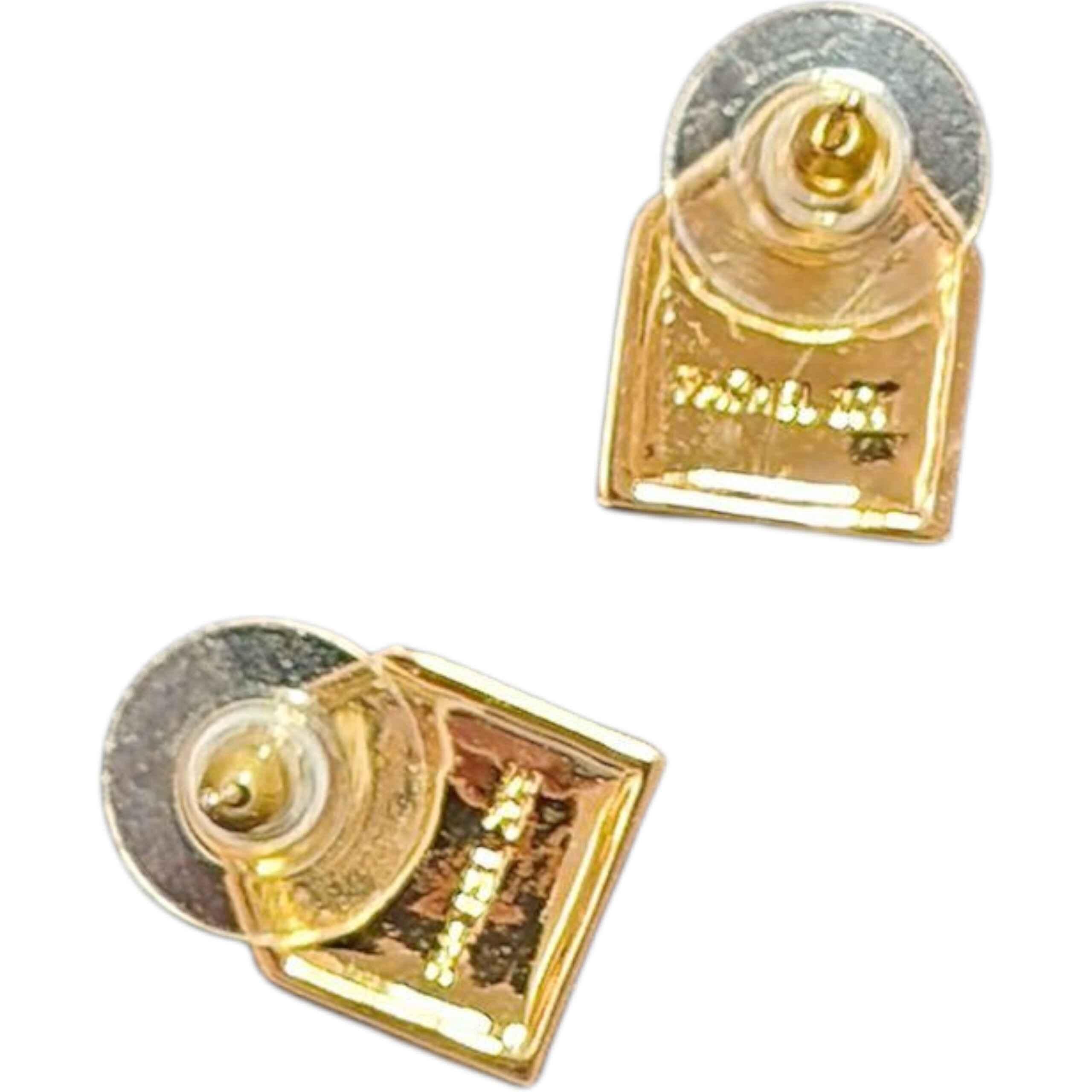 Taglio baguette Rachel Zoe Orecchini con perno architettonico in vetro smeraldo e cristallo in vendita