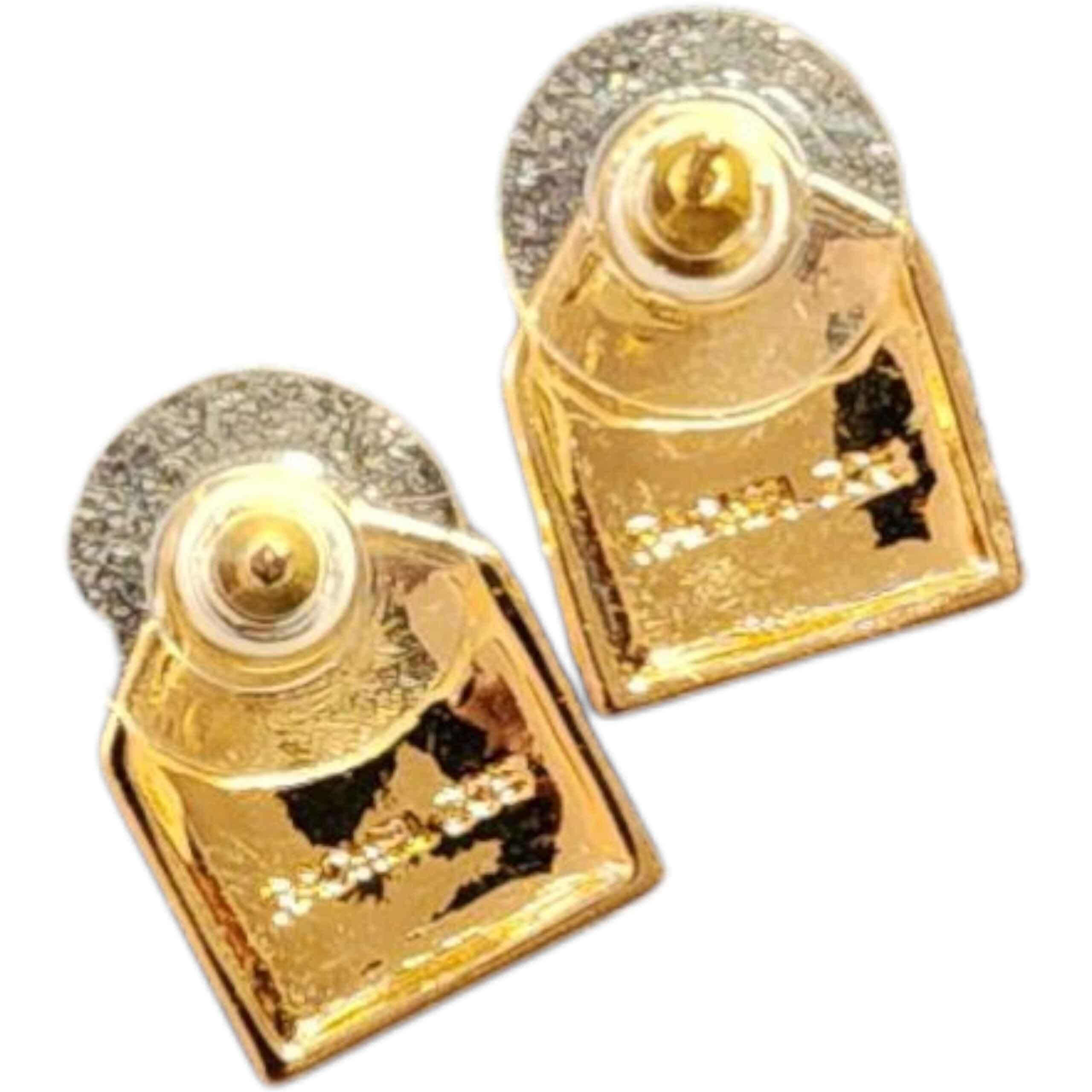 Rachel Zoe Orecchini con perno architettonico in vetro smeraldo e cristallo In condizioni Nuovo in vendita a Milford, DE