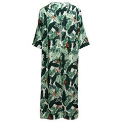 Rachel Zoe Green & Multicolor Tropical Leaf Print Cover-Up