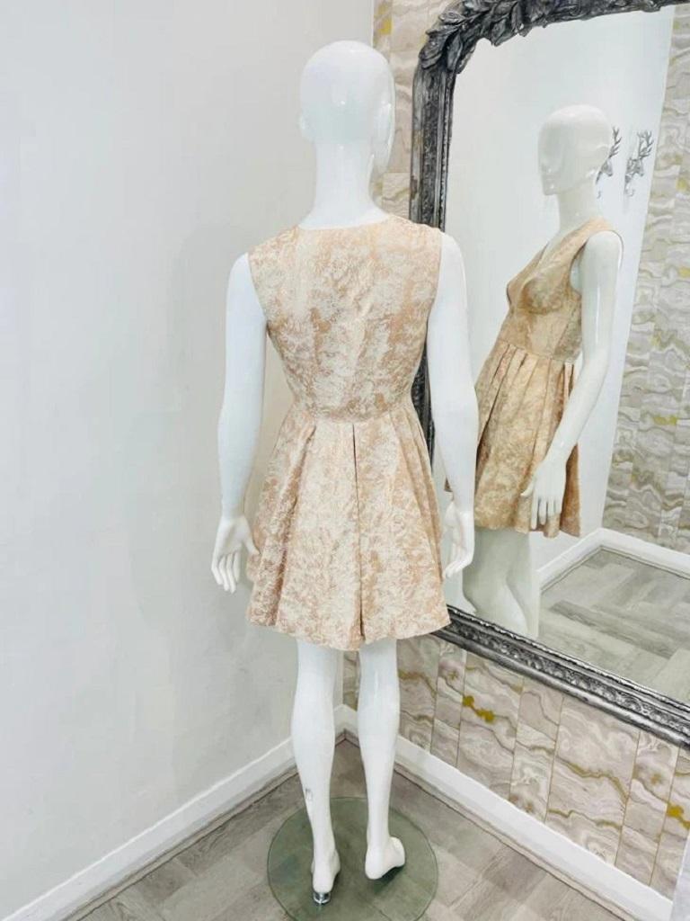 Beige Rachel Zoe Jacquard Mini Dress For Sale