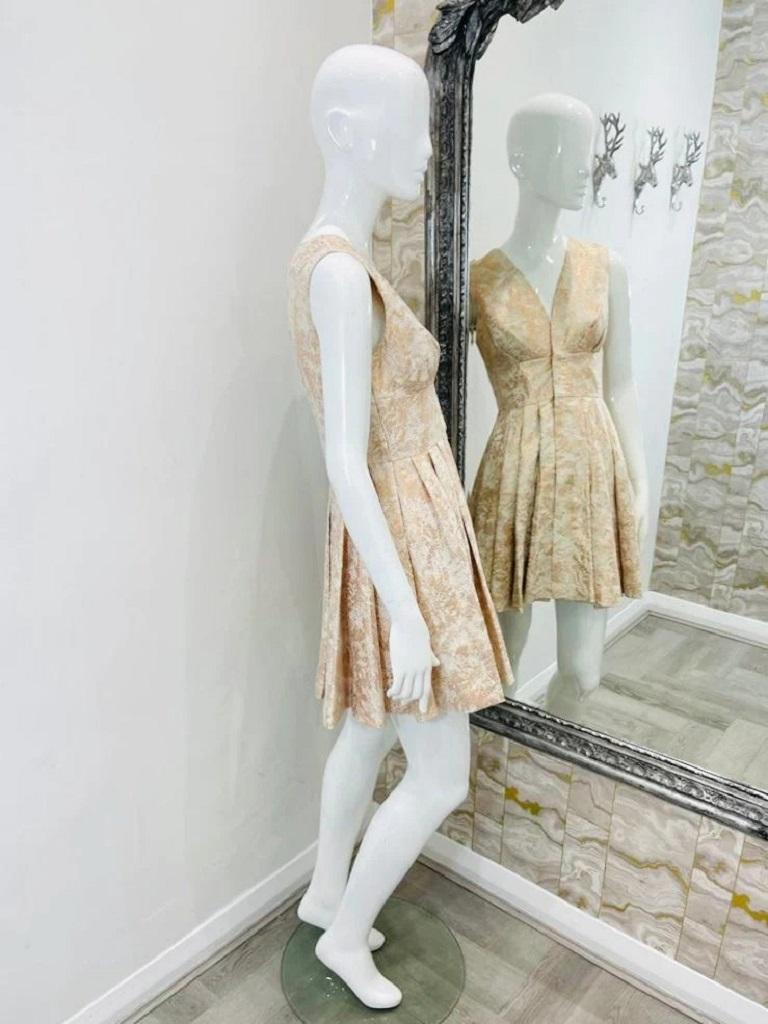 rachel zoe gold dress Rachel Zoe -Rosalee Gold Foiled Dress (Size 2)