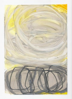 Atmospheric Study 11, oil and graphite on paper, 10 x 7 inches. Bold brushwork