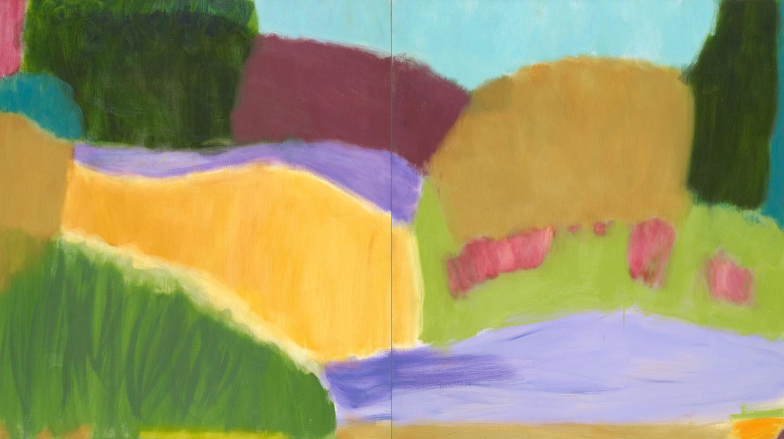Rachelle Krieger Abstract Painting - Rolling Hills