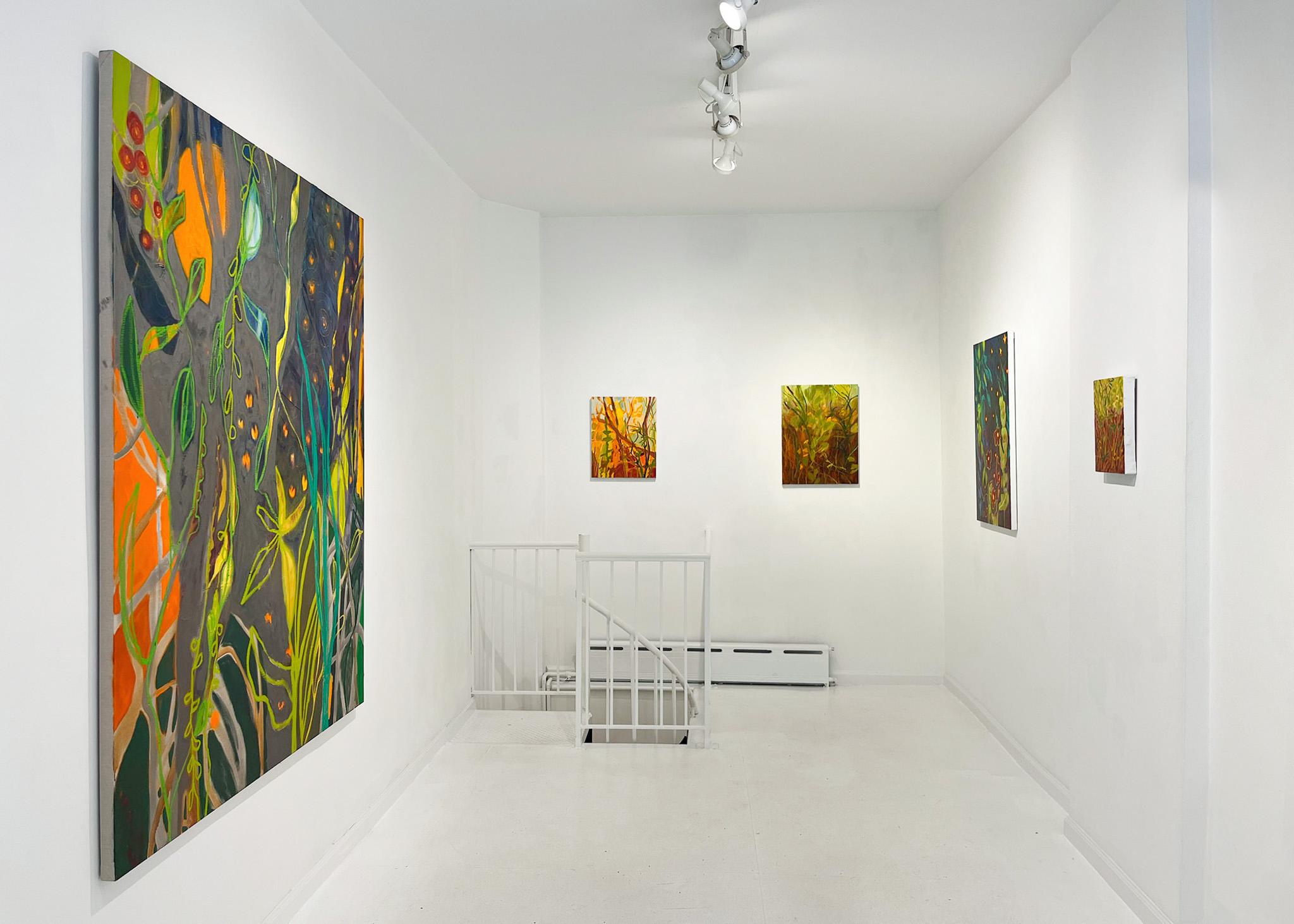Esto lo cambia todo  (Paisaje, Técnica mixta, Bosque, Sol, Árboles, Noche) en venta 2