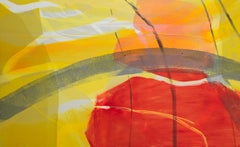 Cairn 3, red, orange and yellow geometric abstraction