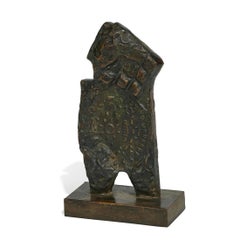 Rachid Khimoune French Algerian Arab Art Brut Bronze Sculpture Abstract Figure