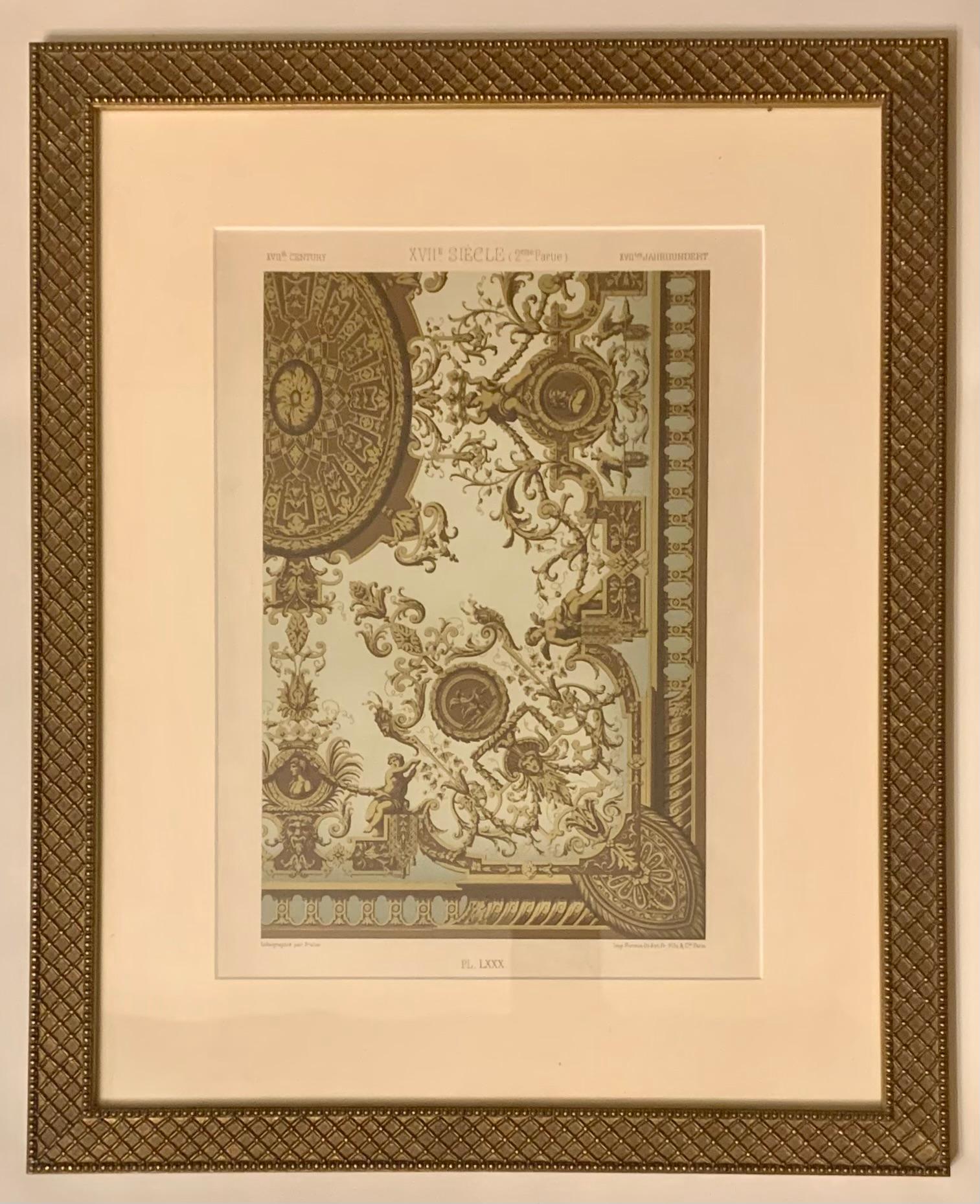 Francese Racinet, Auguste, L'Ornement Polychrome, Parigi, Firmin-Didot, Disegni per soffitto in vendita