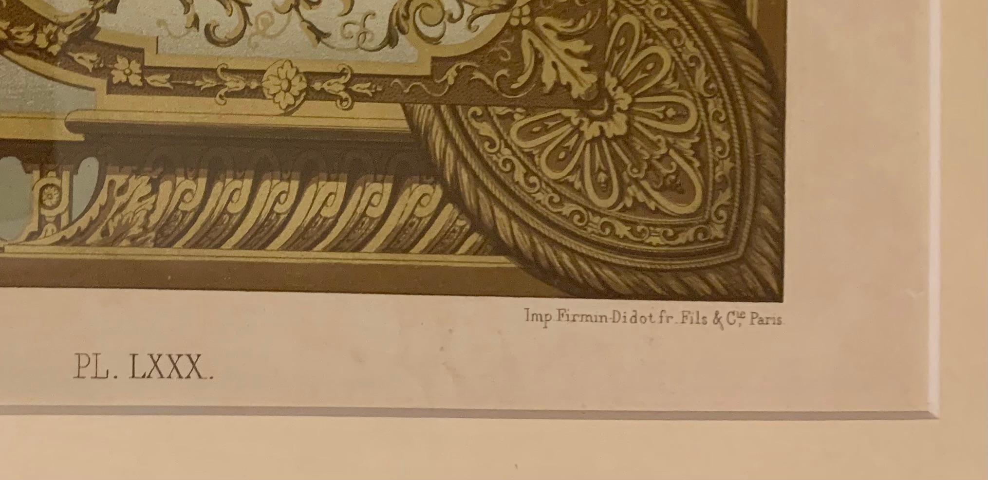 Racinet, Auguste, L'Ornement Polychrome, Parigi, Firmin-Didot, Disegni per soffitto in vendita 3