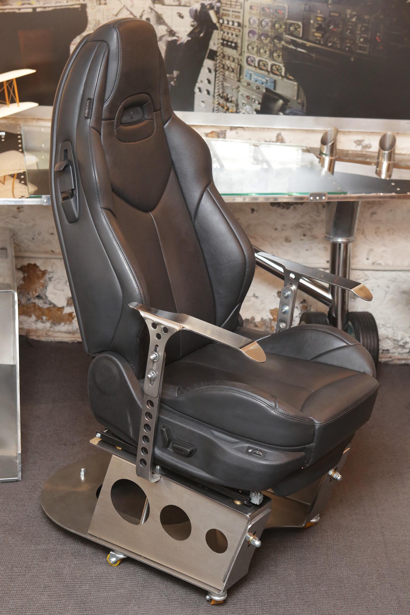 Hand-Crafted Racing Pilot Armchair
