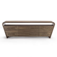 Racing Sideboard in Solid Walnut Wood