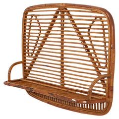 Rack or Stand in Rattan by Tito Agnoli for Bonacina, Italy, 1950s