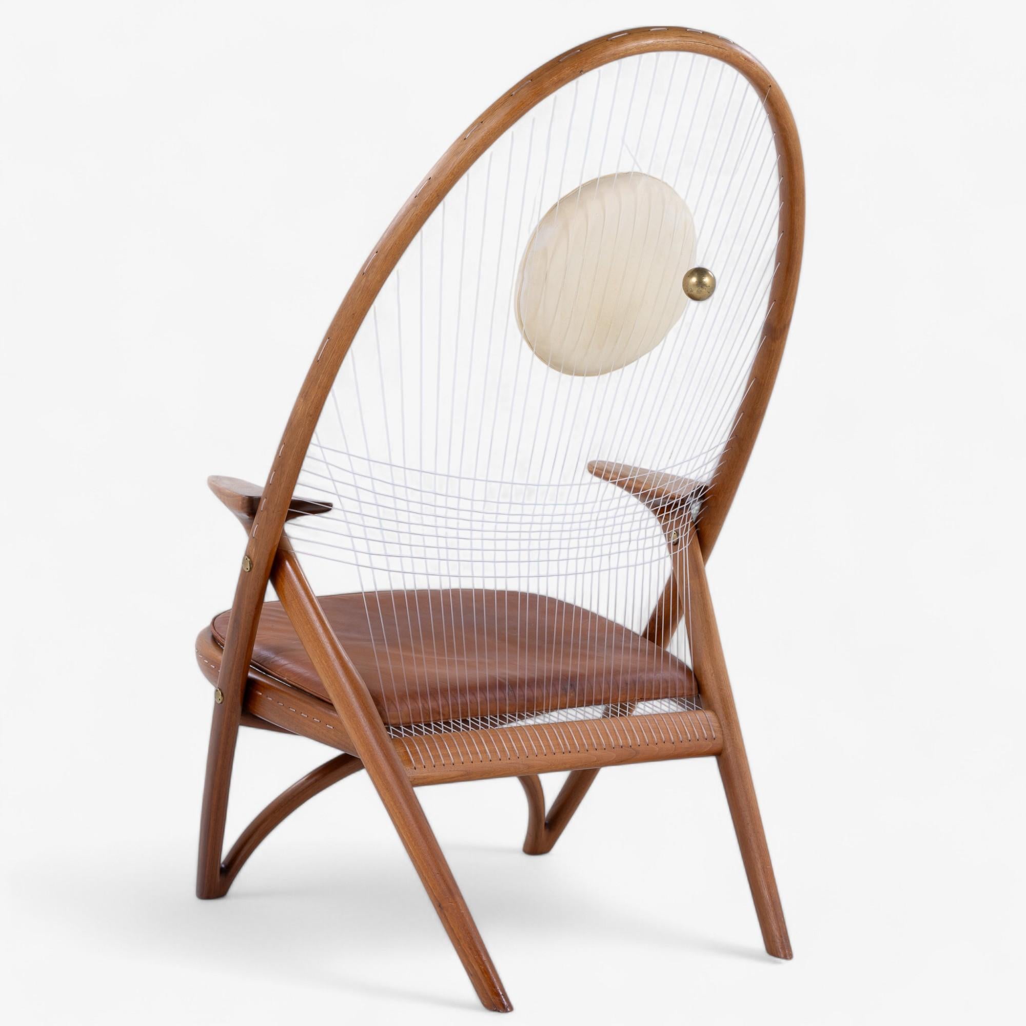 Mid-Century moderno Sedia Racket in noce di Helge Vestergaard-Jensen in vendita