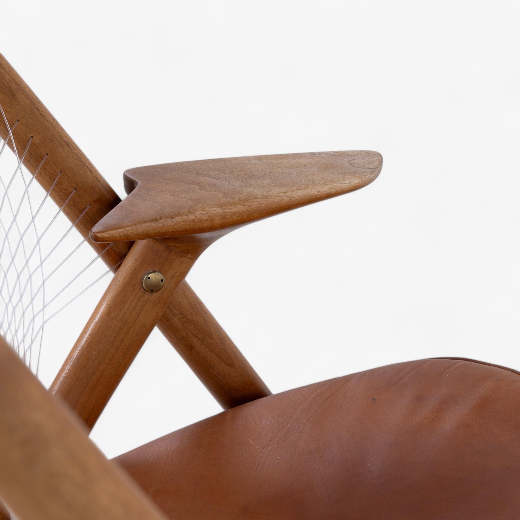 Sedia Racket in noce di Helge Vestergaard-Jensen in vendita 1