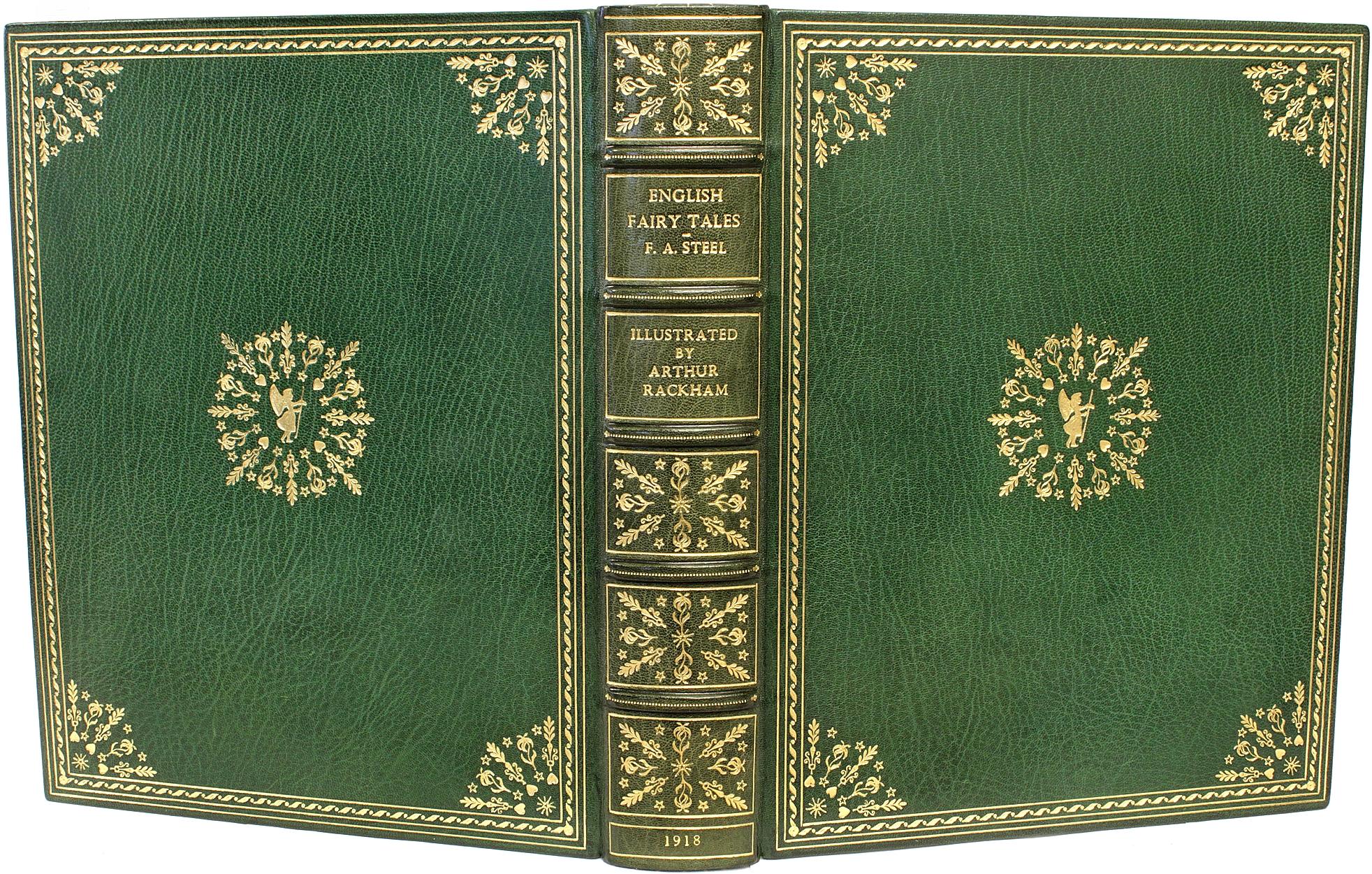 AUTHOR: STEEL, Flora Annie (Arthur Rackham). 

TITLE: English Fairy Tales. Retold by Flora Annie Steel.

PUBLISHER: NY: Macmillan Co., 1918.

DESCRIPTION: LARGE PAPER LIMITED EDITION. 1 vol., small folio, 11