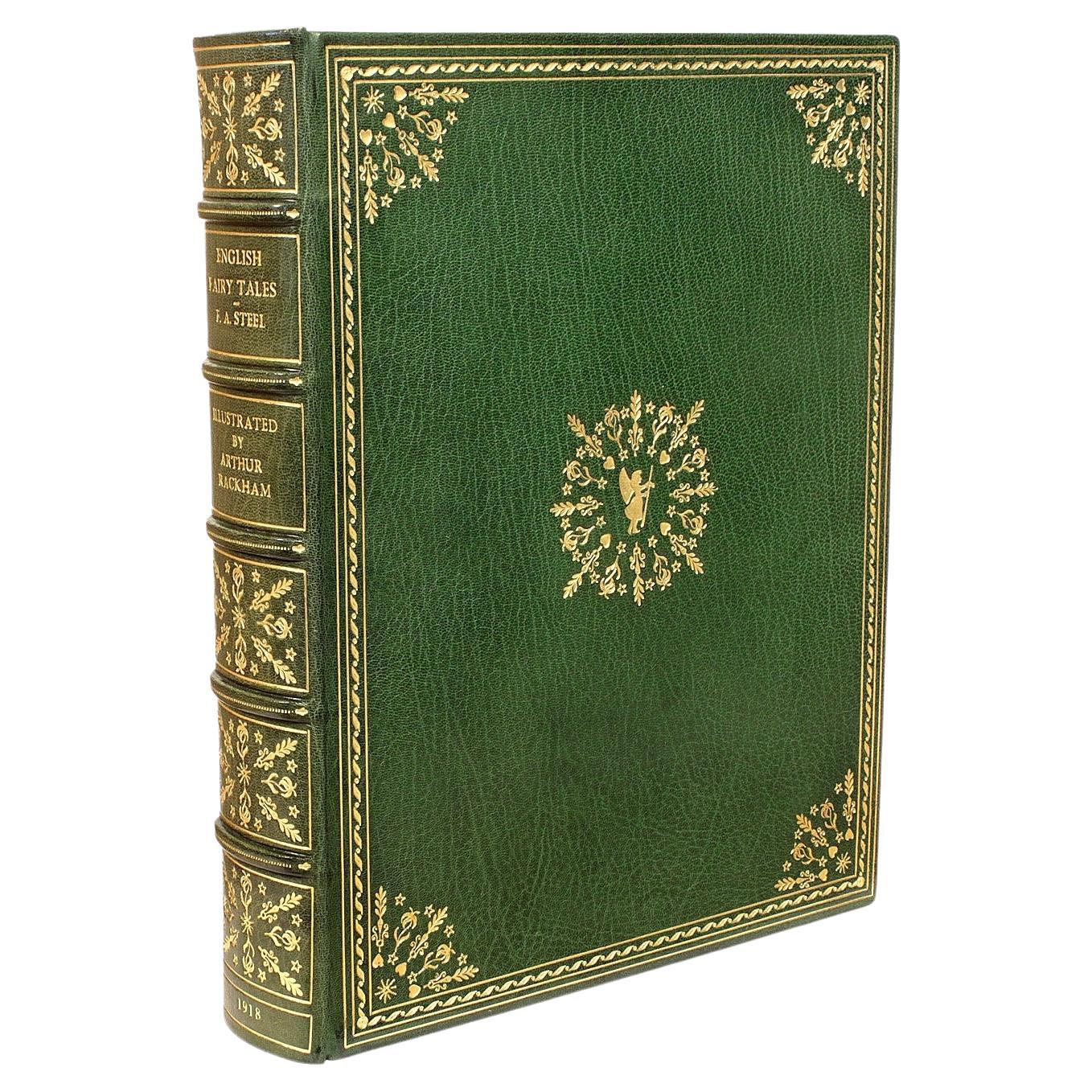 'Rackham' English Fairy Tales. Retold by Flora Annie Steel, 1918 LEATHER BOUND! For Sale