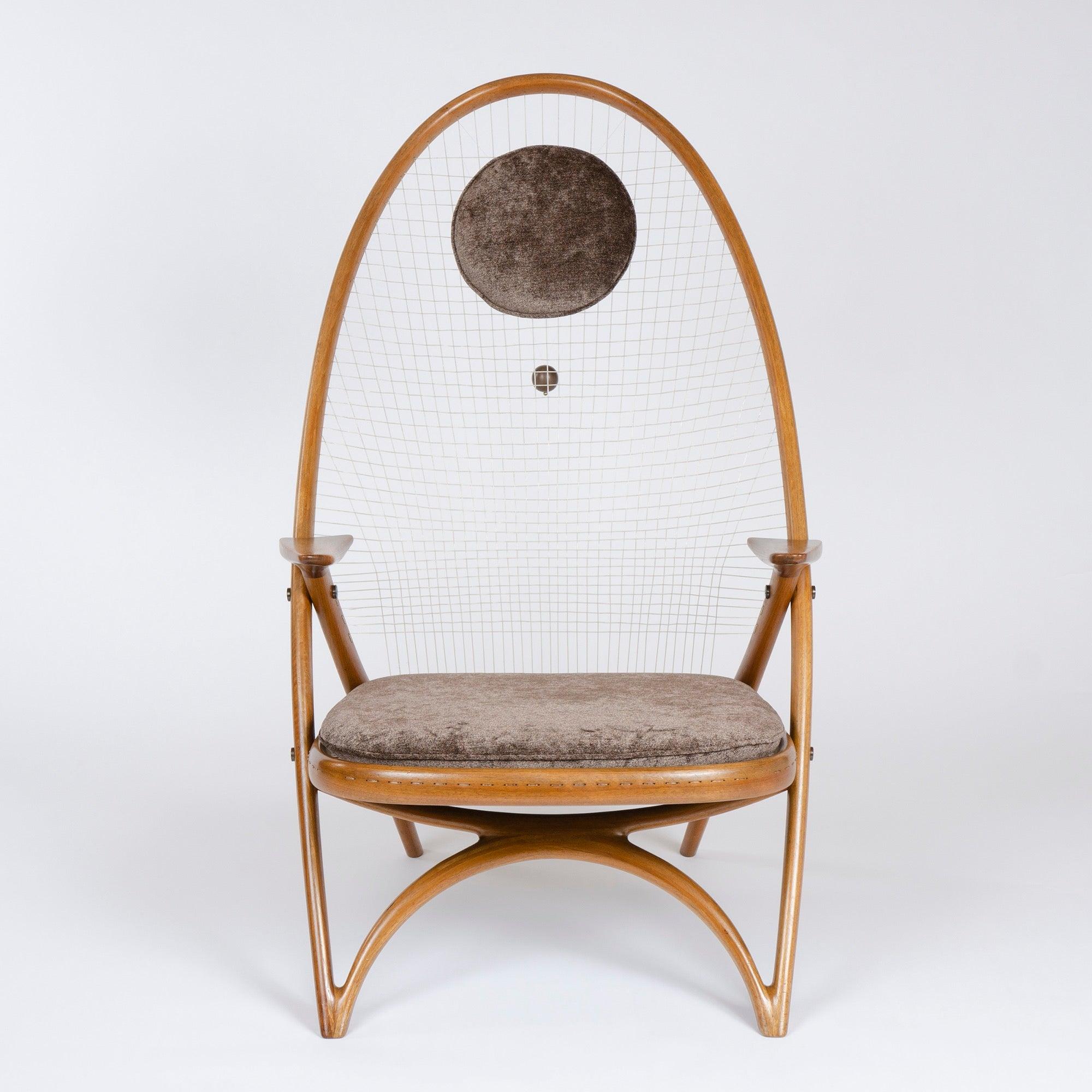 Racquet-Stuhl von Vestergaard Jensen für Peder Pedersen, 1955 (Dänisch) im Angebot