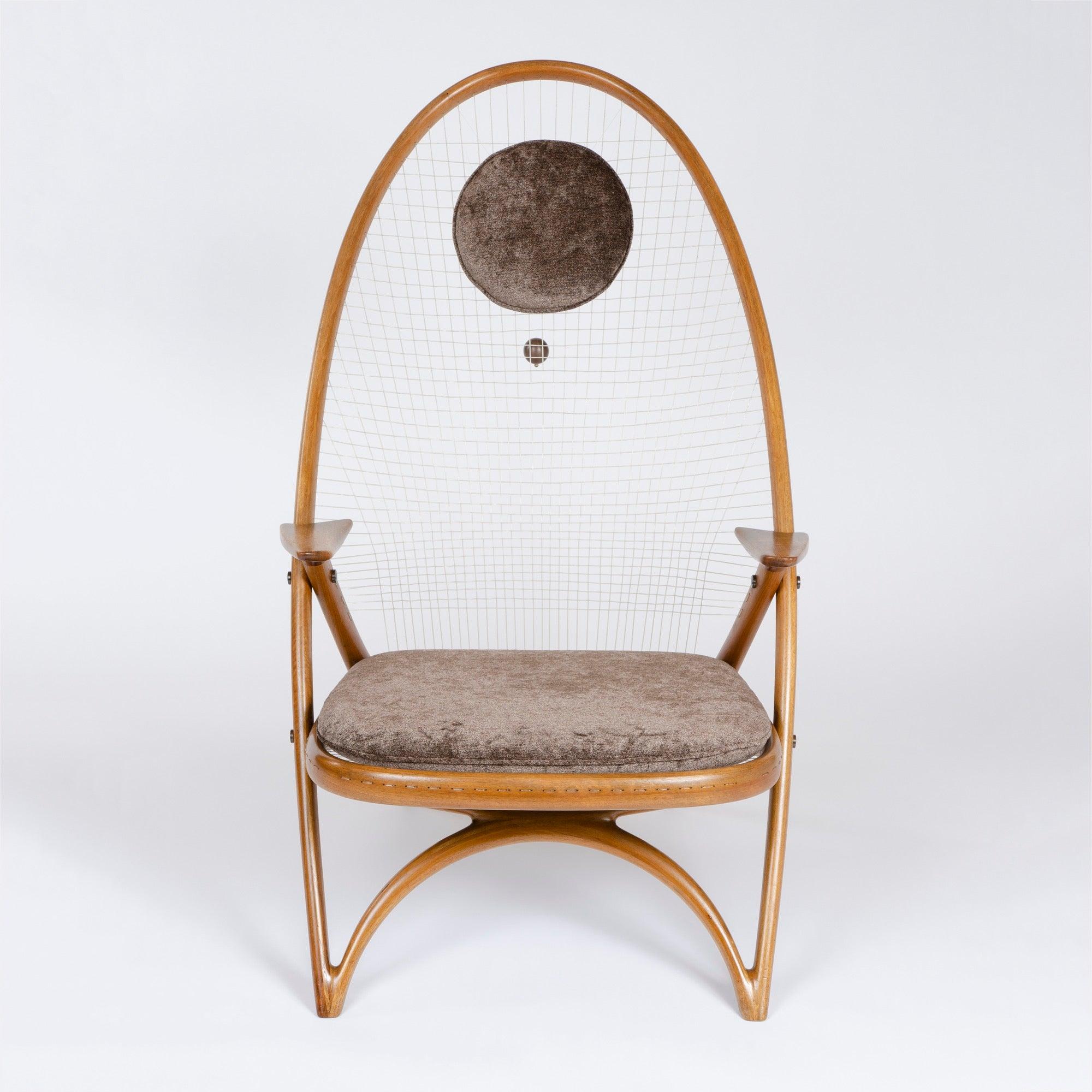 Racquet-Stuhl von Vestergaard Jensen für Peder Pedersen, 1955 im Zustand „Relativ gut“ im Angebot in Sagaponack, NY