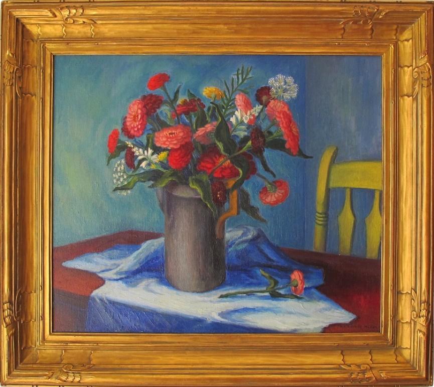 RAD Miller Still-Life Painting - "The Green Chair"