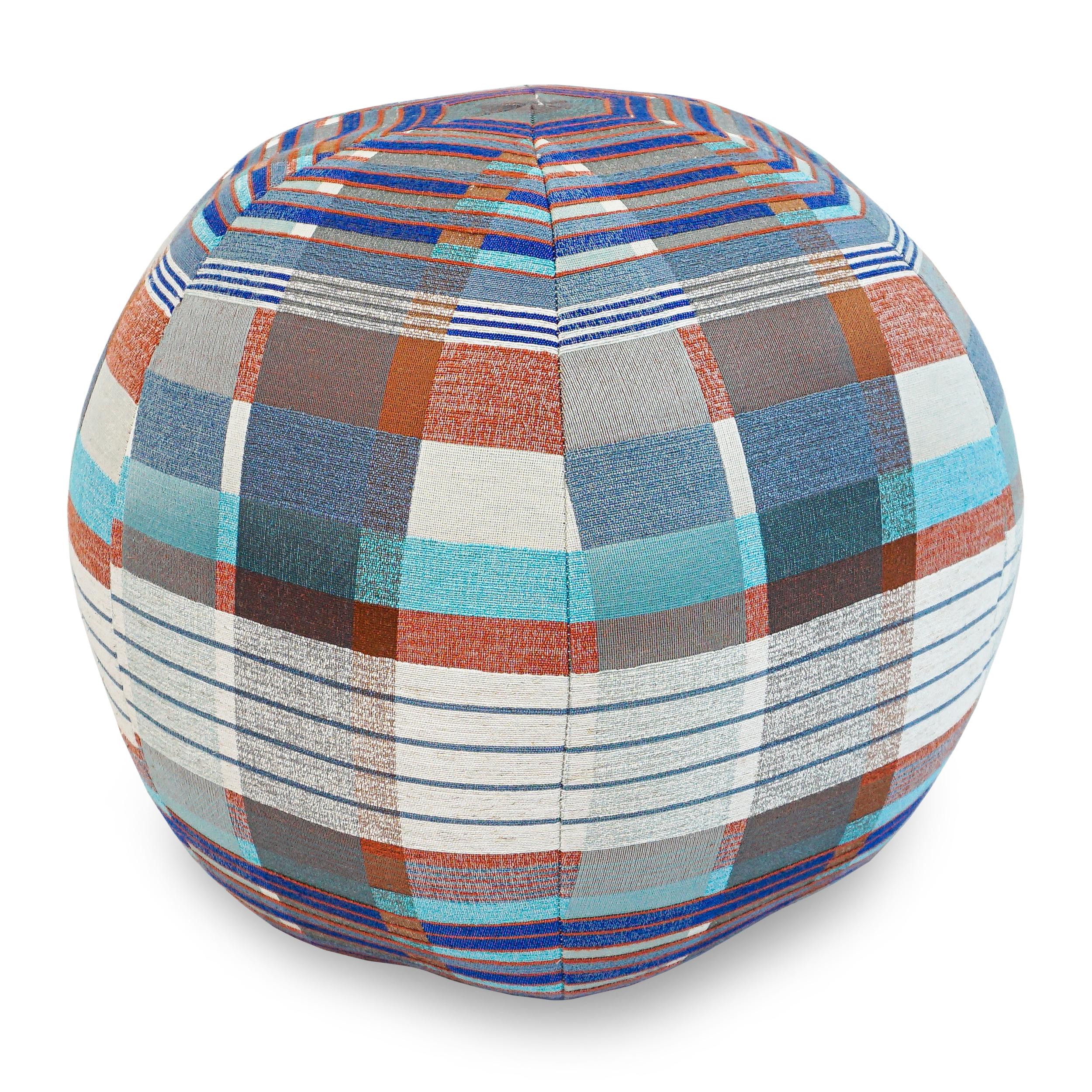 Rad Plaid Regatta Ball Pillow For Sale 7