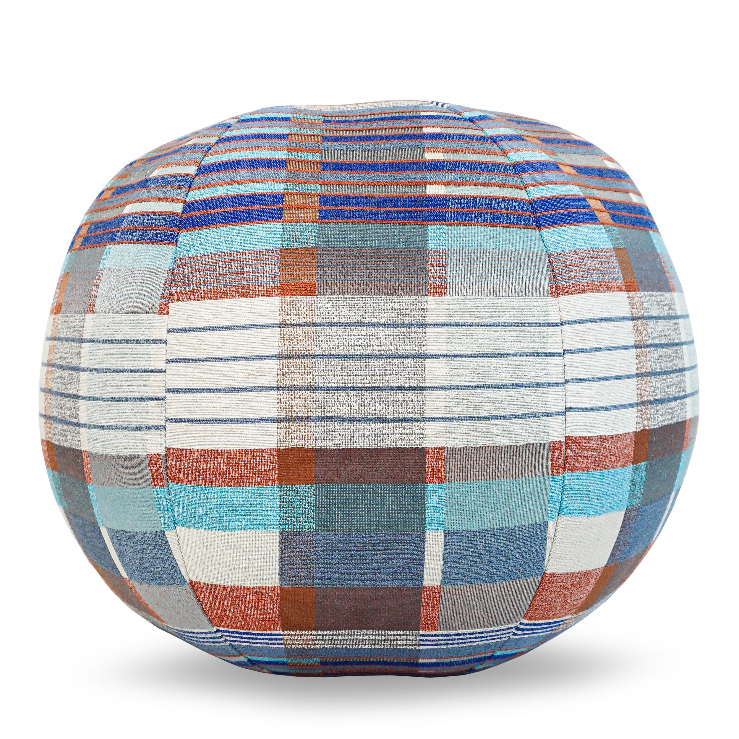 American Rad Plaid Regatta Ball Pillow For Sale