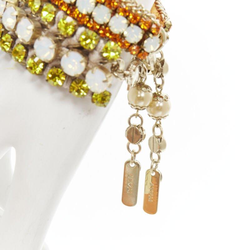 RADA - Lot de 2 bracelets à breloques en perles et cristal jaune orange avec strass
Référence : ANWU/A00293
Marque : Rada
Matériau : Métal
Couleur : orange, jaune
Motif : Solide
Fermeture : Fermeture à mousqueton

CONDITION :
Condition : Excellent,