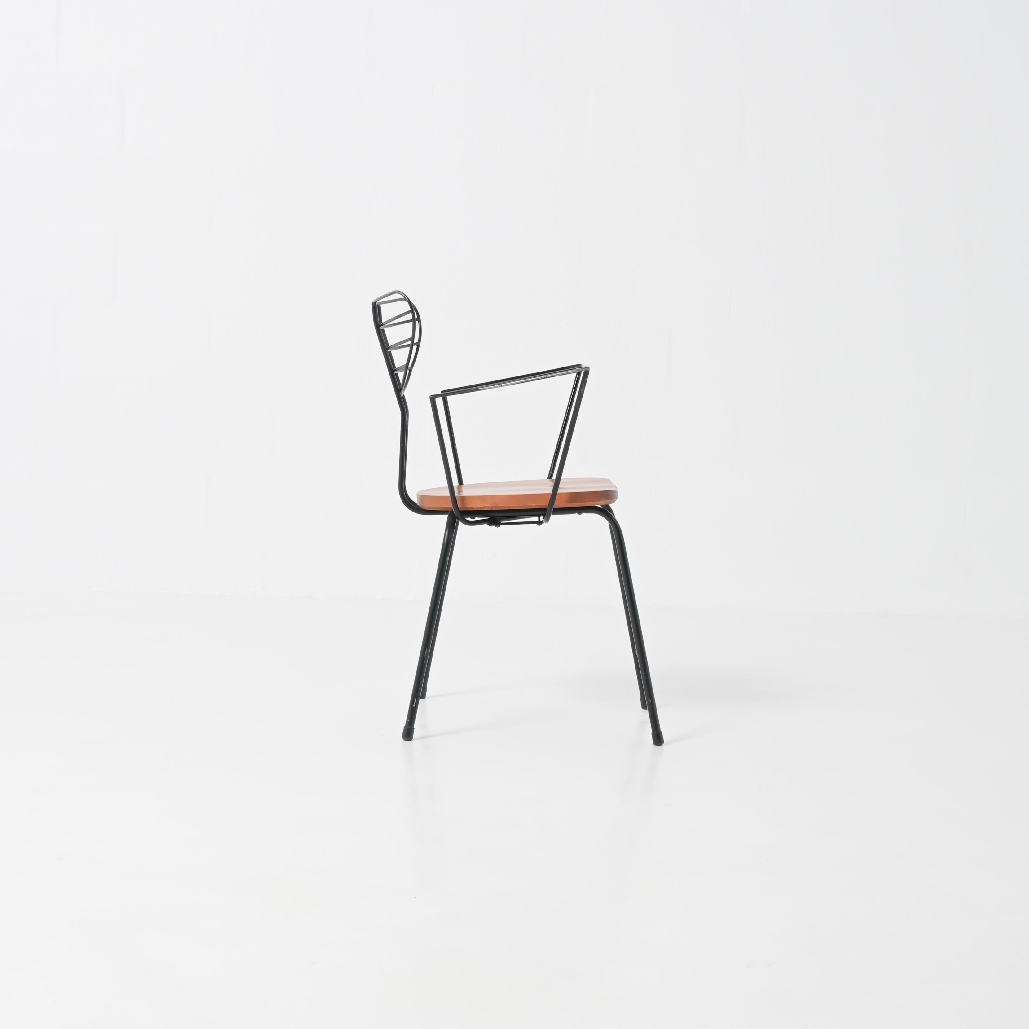 Radar Chair attributed to Willy Van Der Meeren Metal en venta