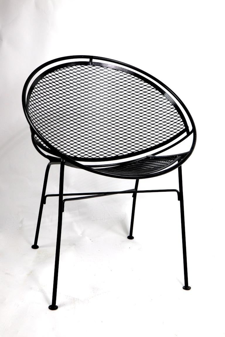Mid-Century Modern Radar Chair by Salterini Newly Powder Coated For Sale