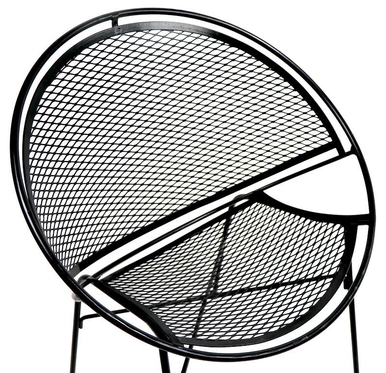 Chaise Radar de Salterini nouvellement revêtue de poudre Excellent état - En vente à New York, NY