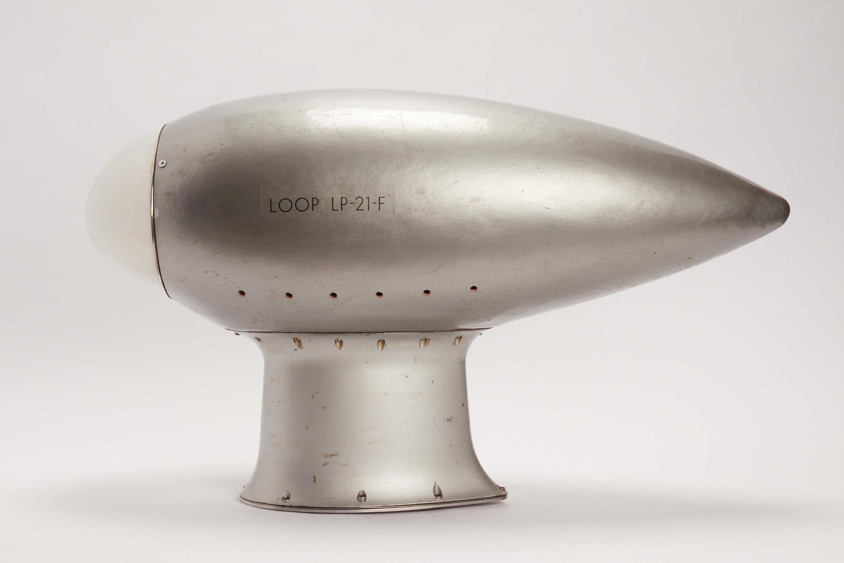 Aluminum Radar from an Airplane Reused as Sconce, Usa 1940