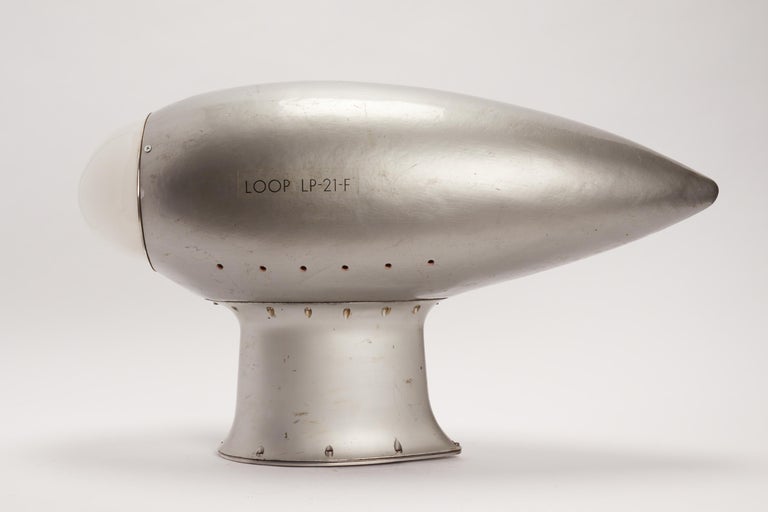 Aluminum Radar from an Airplane Reused as Sconce, Usa 1940 For Sale