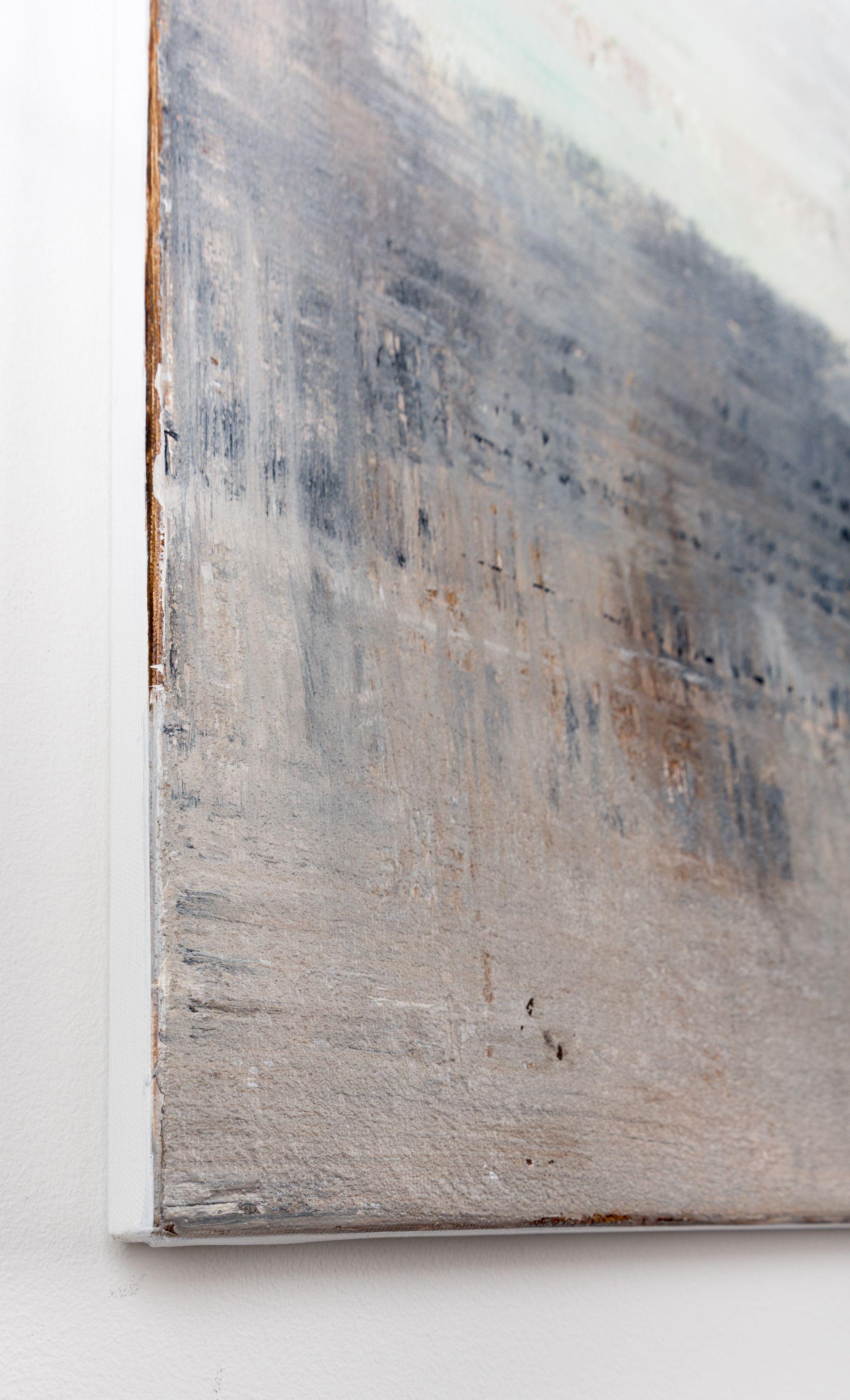 Quadro astratto HR481, Pittura, Acrilico su tela - Abstract Painting Grigio di Radek Smach