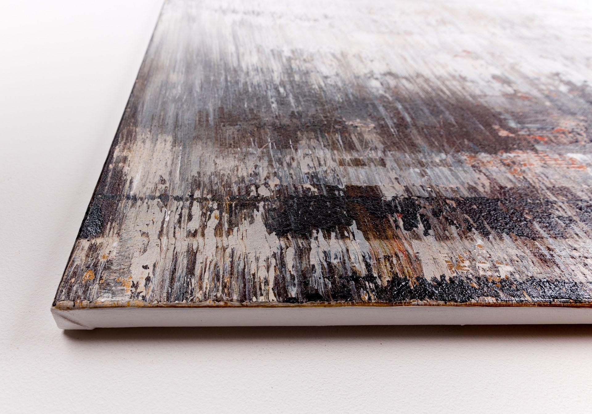 Quadro astratto SA552, Pittura, Acrilico su tela - Abstract Painting Grigio di Radek Smach