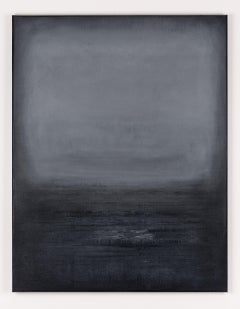 Quadro astratto nero GB467, Pittura, Acrilico su tela