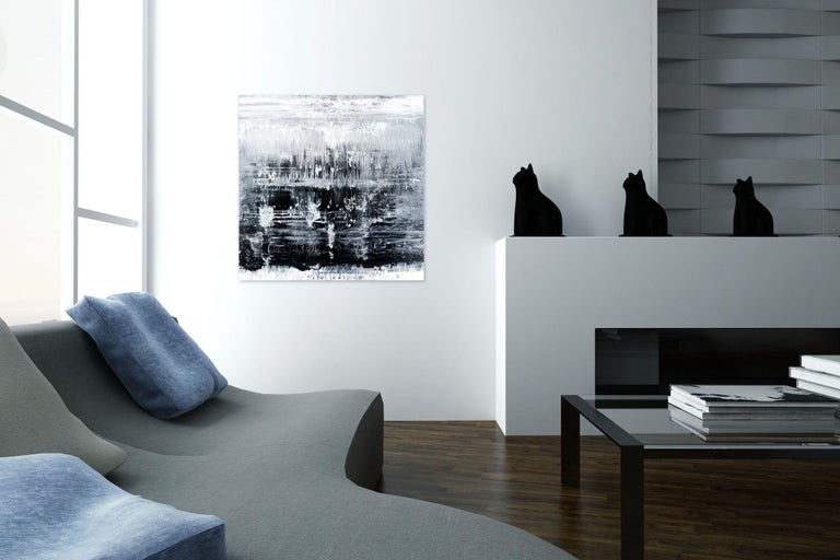Radek Smach - Black&White Abstract painting MA931, Painting, Acrylic on
