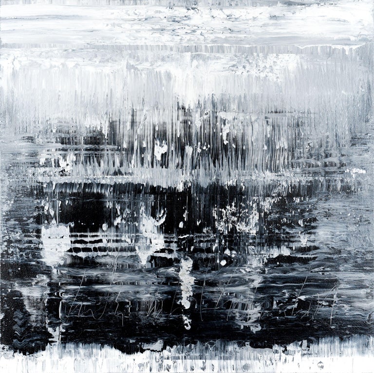 Radek Smach - Black&White Abstract painting MA931, Painting, Acrylic on