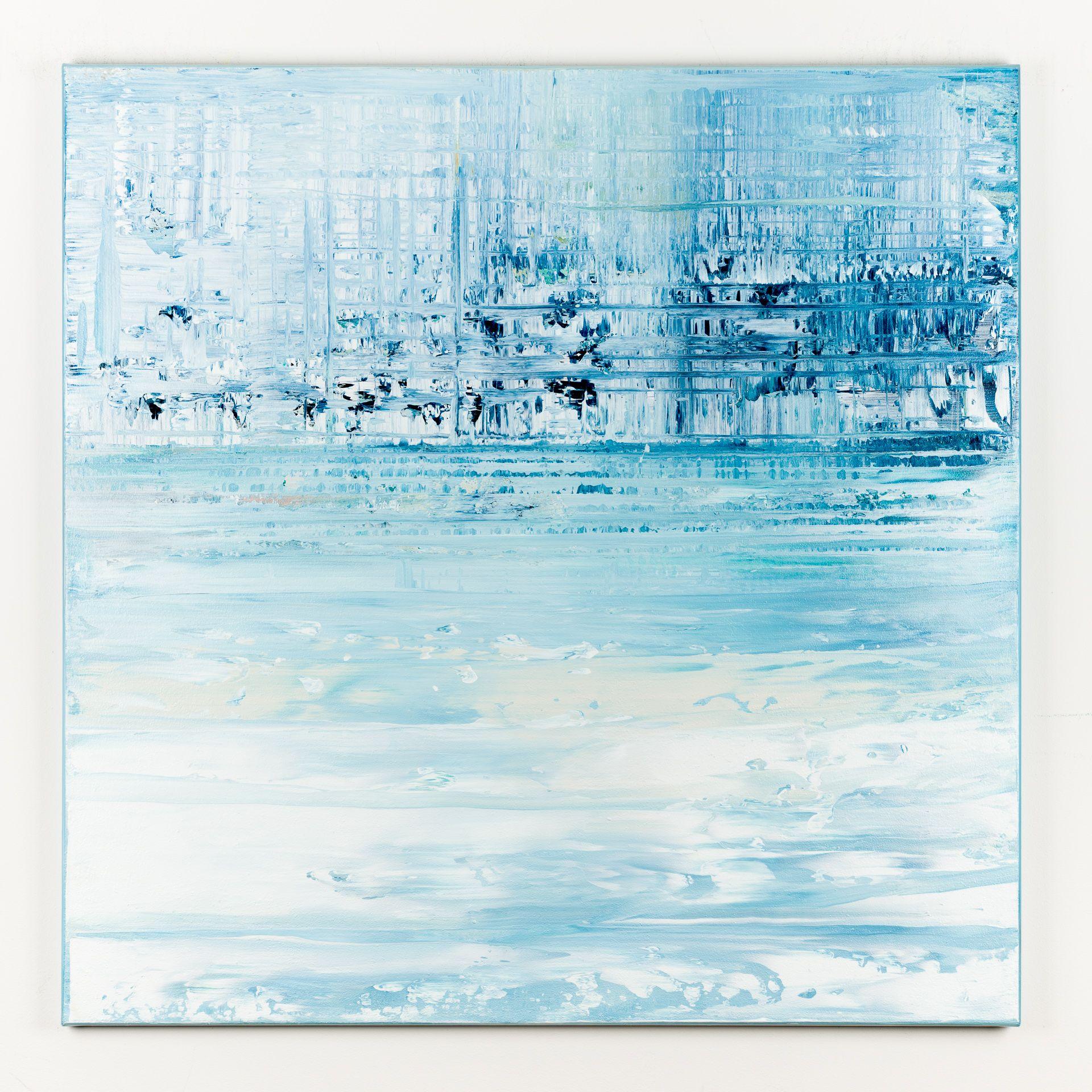 Quadro astratto blu LG431, Pittura, Acrilico su tela - Painting di Radek Smach