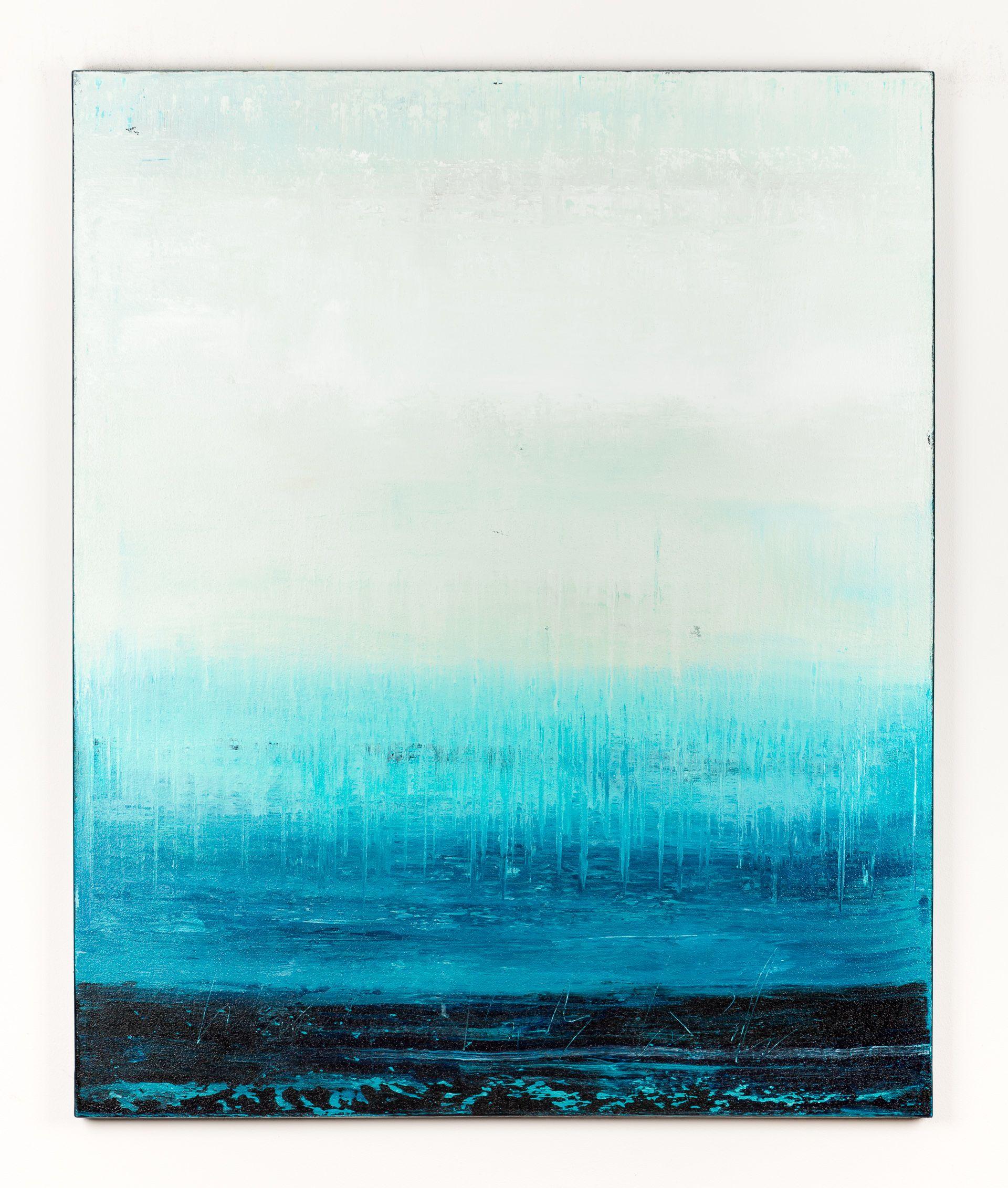 Quadro astratto blu UI842, Pittura, Acrilico su tela - Painting di Radek Smach