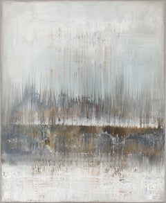 Braunes abstraktes Gemälde AF302, Gemälde, Acryl auf Leinwand