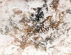 Brown abstract painting DK663, Painting, Acrylic on Canvas